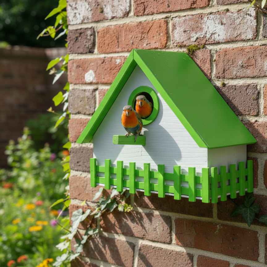 Bird House (PVC), Green