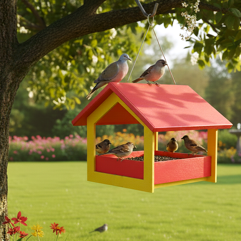 Bird Feeder (PVC) RED TOP