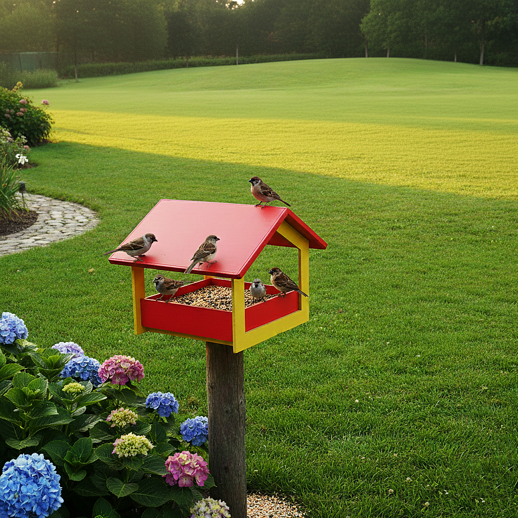 Bird Feeder (PVC) RED TOP