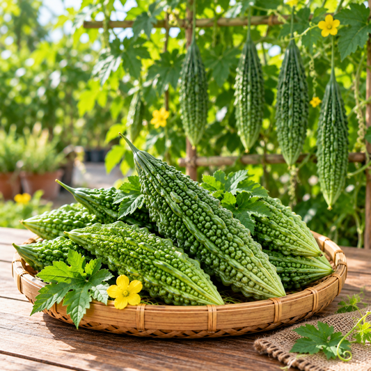 Bitter Gourd Long Seeds, F1 Hybrid (SUMMER)   کریلا لمبا