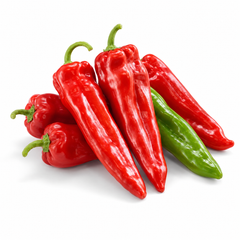 Bull’s Horn sweet pepper plant with long tapered horn-shaped fruits – pepper seeds for home gardening in Pakistan