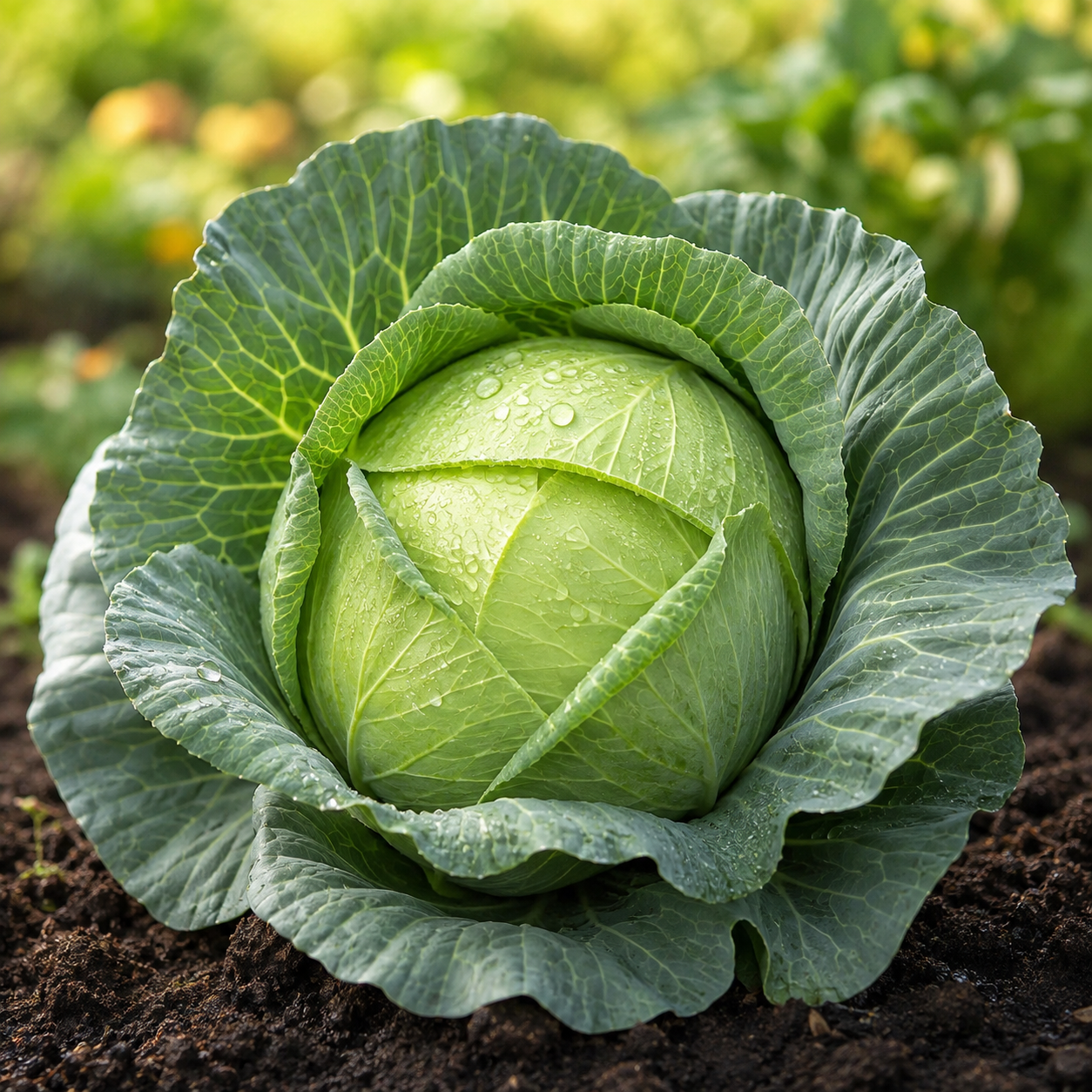 F1 Hybrid cabbage with firm compact green head – winter cabbage vegetable seeds for home gardening in Pakistan
