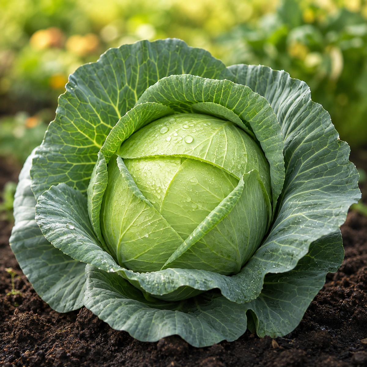 F1 Hybrid cabbage with firm compact green head – winter cabbage vegetable seeds for home gardening in Pakistan