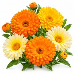 Calendula Pacific Beauty with large bright orange ruffled flowers – Calendula officinalis winter flower seeds for pots, grow bags, beds, borders and cut-flower gardens in Pakistan