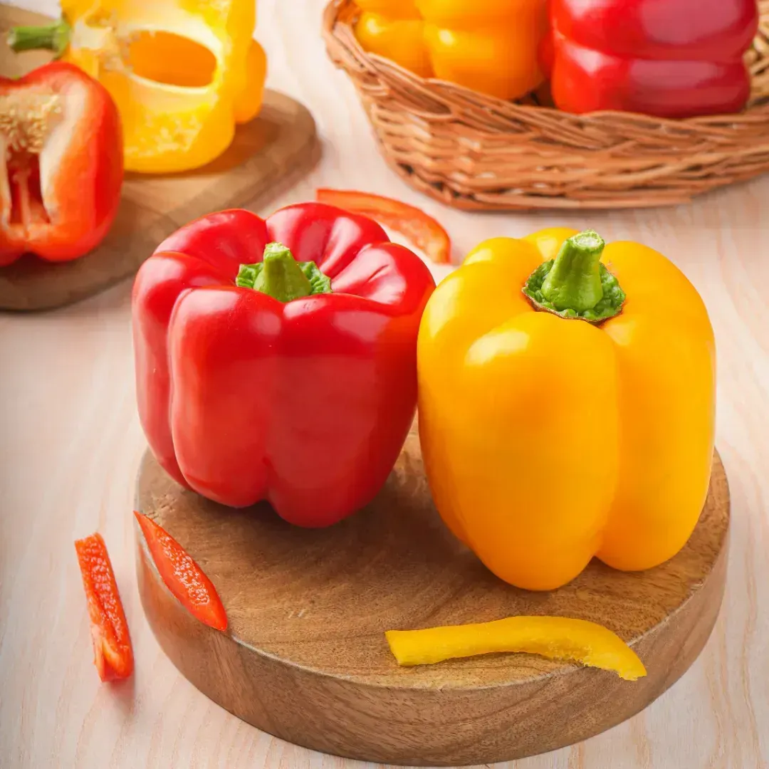 Capsicum Seeds Red & Yellow - Mix (20 Seeds) {WINTER} شملہ مرچ لال