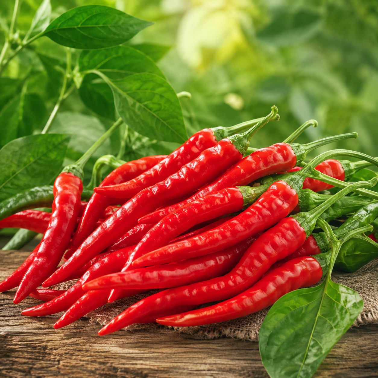 Cayenne pepper plant with long slender red hot chillies – chilli seeds for home gardening in Pakistan