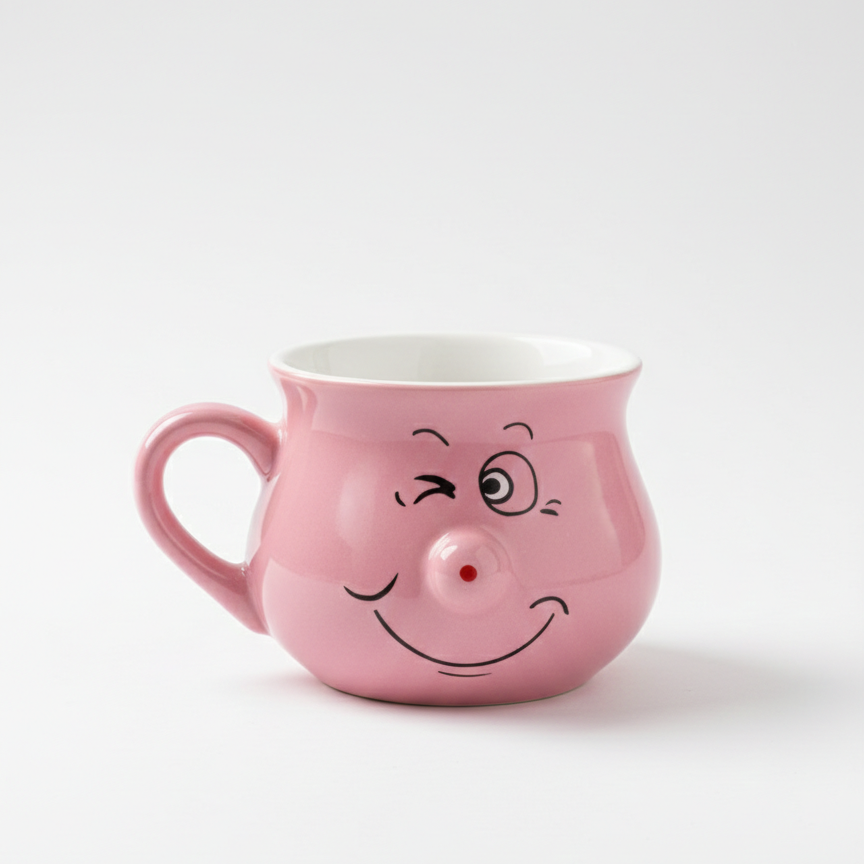 Ceramic Pot - Dusty Rose  (8.3 CM / 9.2 CM)
