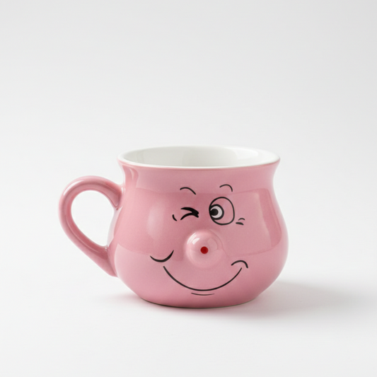 Ceramic Pot - Dusty Rose  (8.3 CM / 9.2 CM)