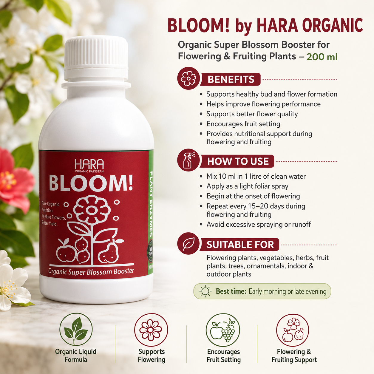 BLOOM by HARA ORGANIC - 200ml (Blossom Booster)
