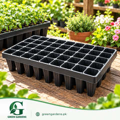 Black deep seedling tray with 45 cells in a 5 by 9 layout – Green Gardens Pakistan