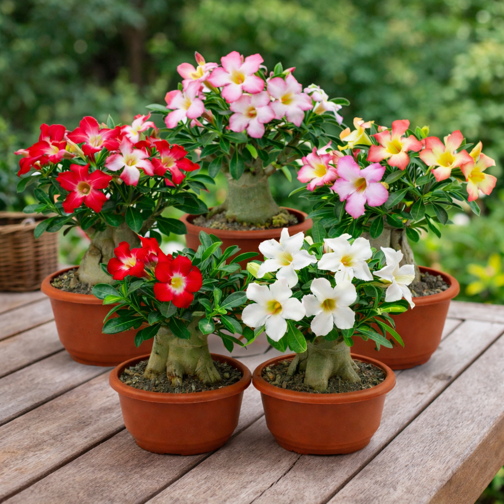 Adenium Obesum Seeds - Mix (SUMMER) 
{Pack of 5 Seeds}