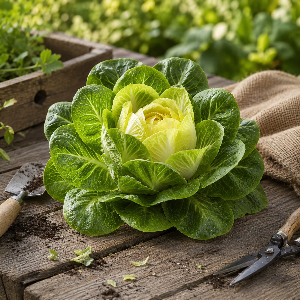 Fresh green Chicory Achichoria leaves – winter leafy vegetable seeds for salads and home gardening in Pakistan