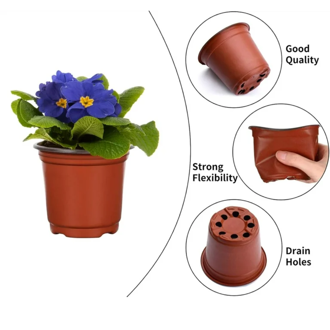 Flexible Nursery Pot IMPORTED - BN 140 (Pack of 10) with Free Liners