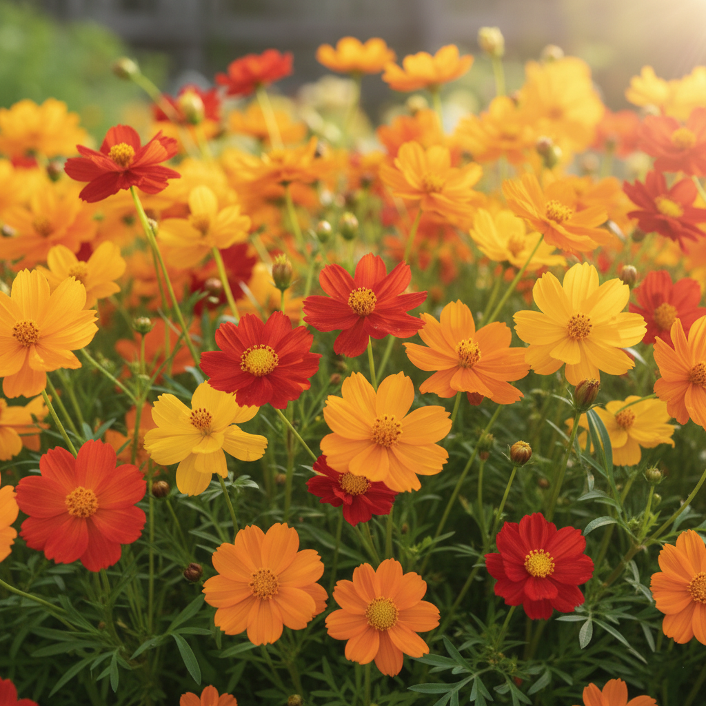 Cosmos Carpet Dwarf Seeds - Mix (SUMMER)