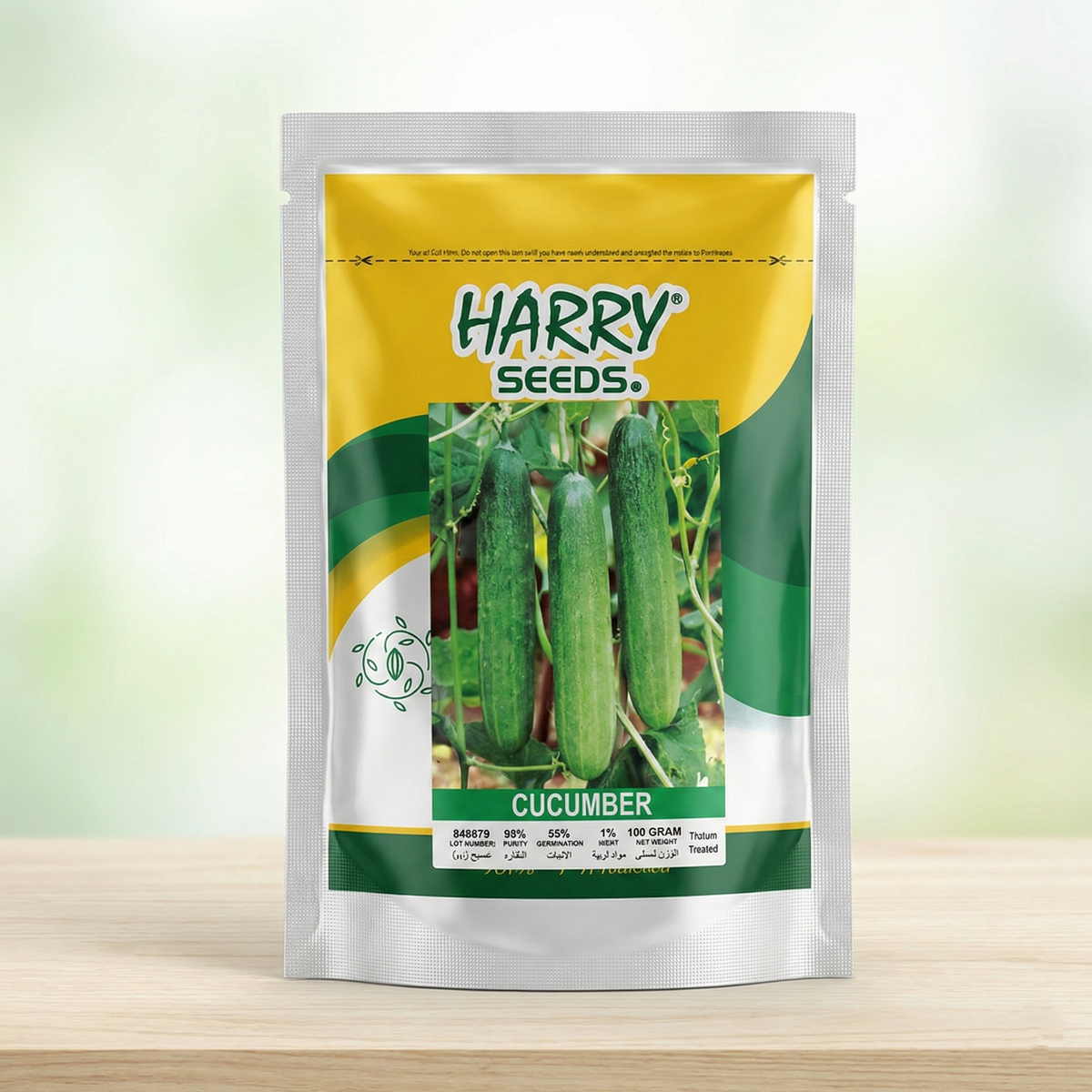 Cucumber Seeds - 100 Gram (Harry Seeds)