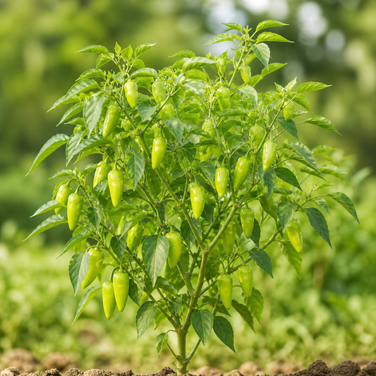 Desi Green Chilli Seeds, {SUMMER/ WINTER}  دیسی ہری مرچ