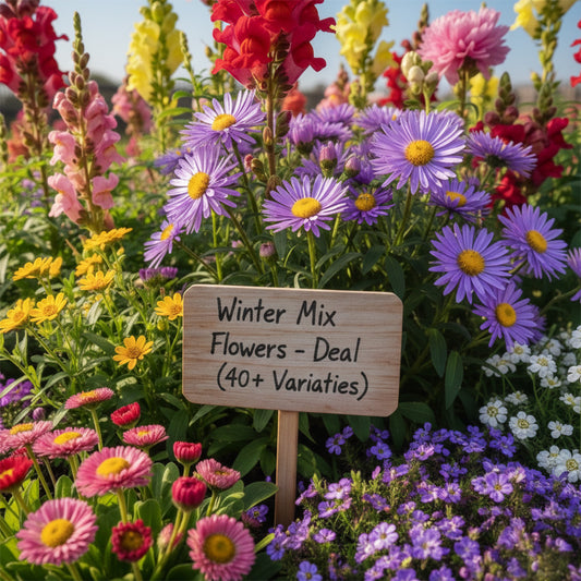 Mix Flowers Seeds (WINTER) {40+ Varieties}