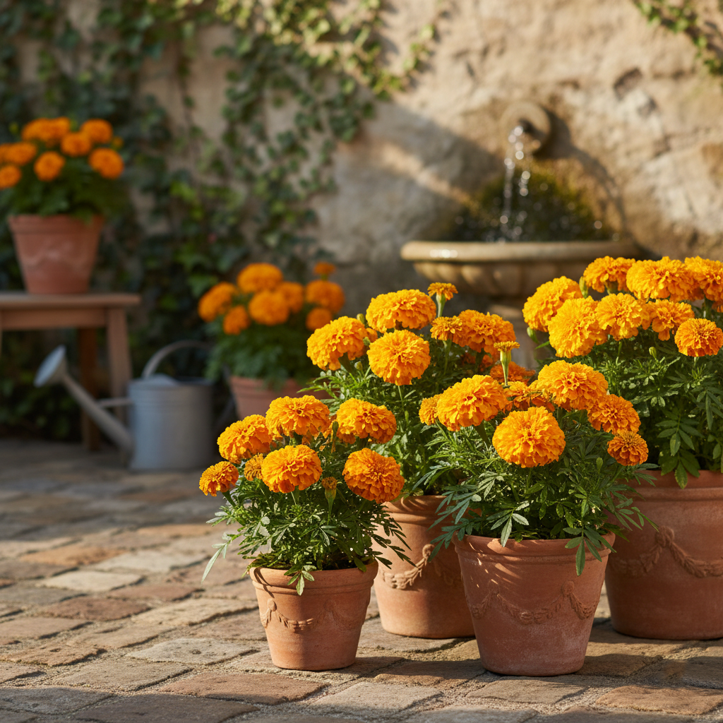 French Marigolds - Jaffery GOLD (Winter)