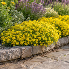 Yellow Alyssum flowers in full bloom grown as a dense flowering plant – Alyssum Yellow Seeds Pakistan