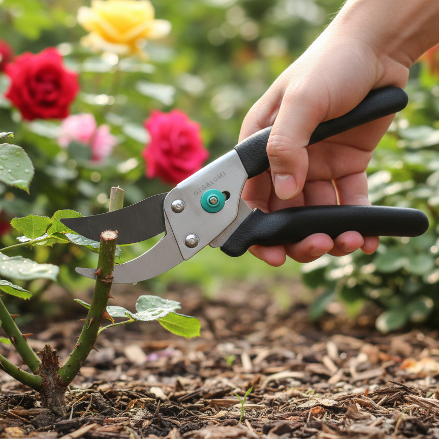 GIGALUMI Heavy-Duty Bypass Pruning Shear - Garden Pruner