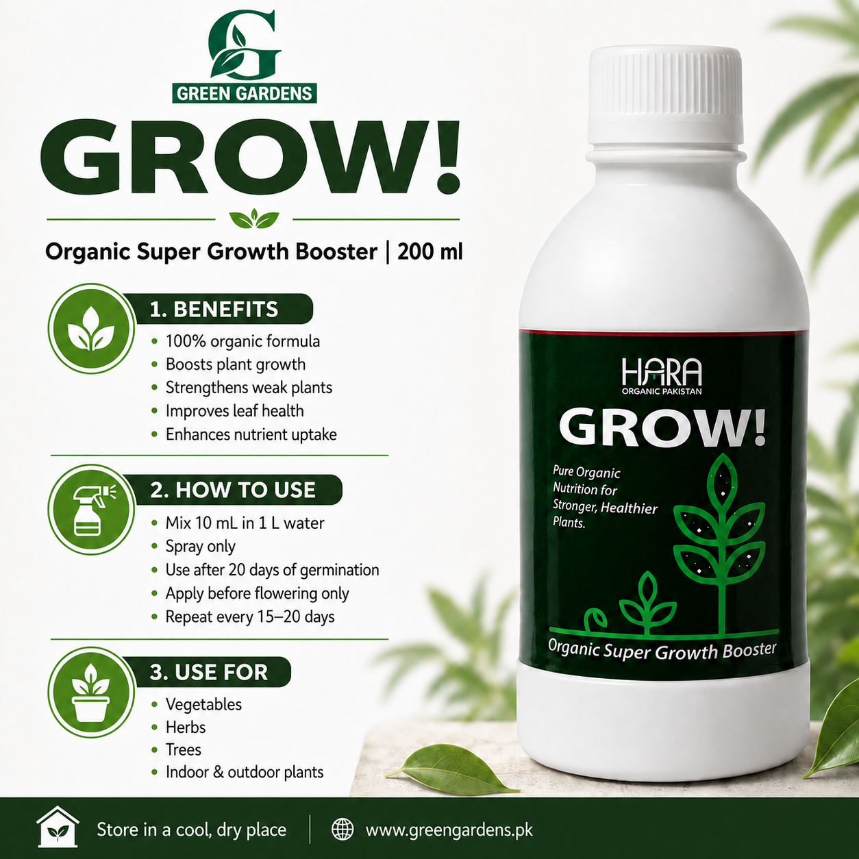 GROW by HARA ORGANIC – 200ml