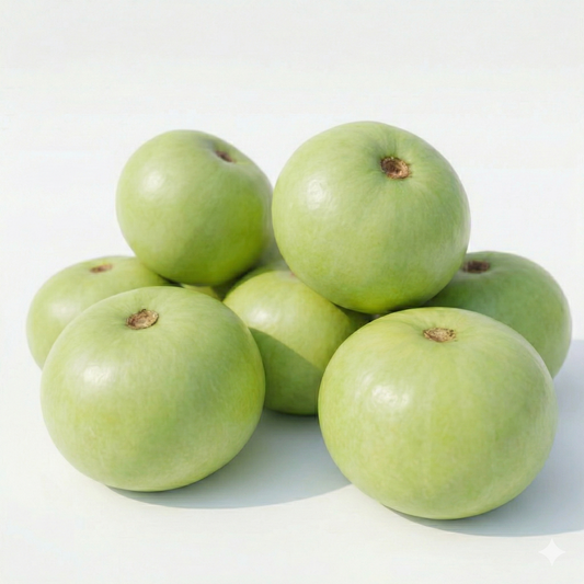 Desi Tinda Seeds , Light Green (Apple Gourd) {SUMMER}  دیسی ٹینڈا