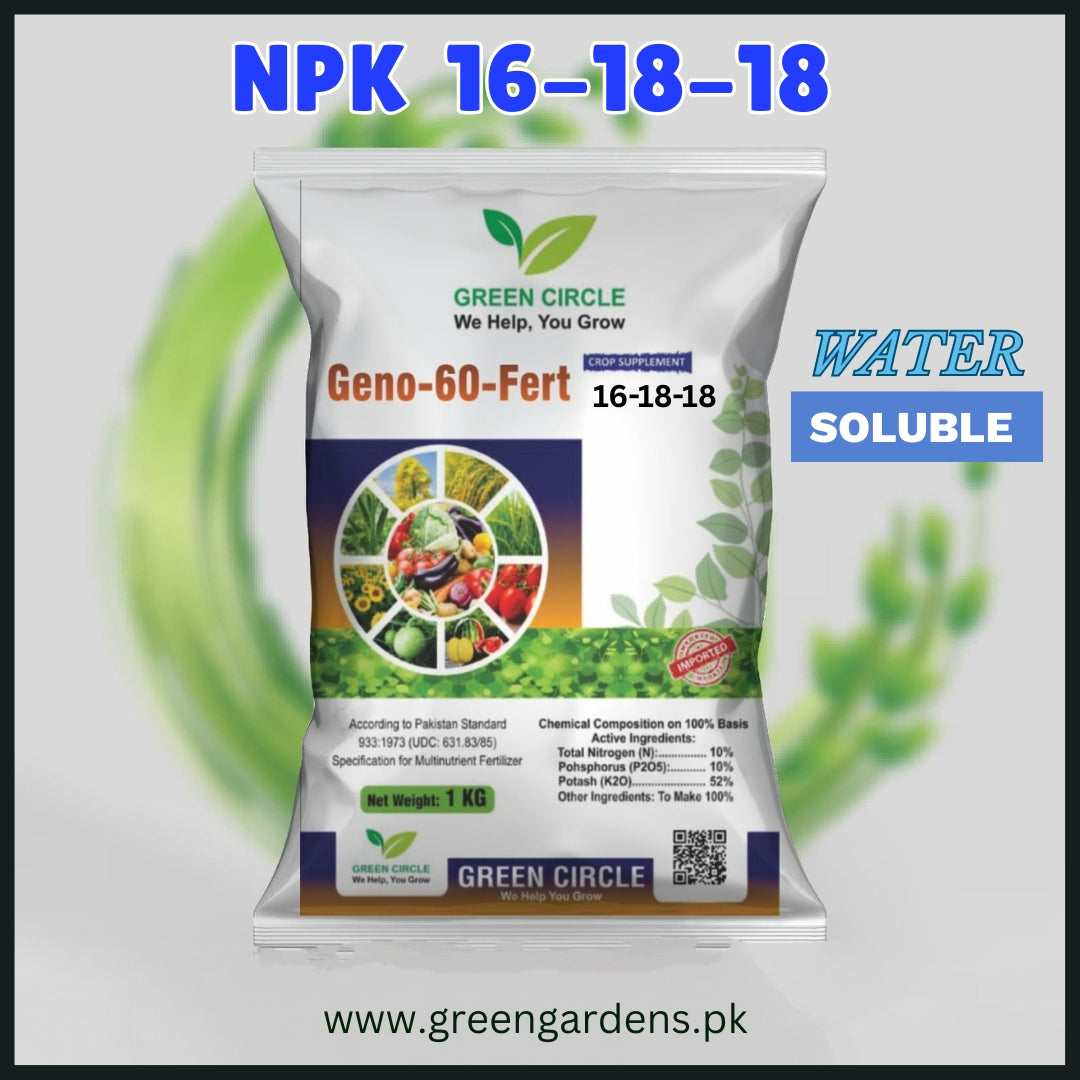 Geno 60 - NPK 16,18,18 1kg (NPK 20,20,20)