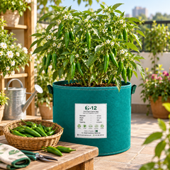 Healthy Green Chilli SAKATA-561 F1 Hybrid plant with green fruits – hybrid chilli seeds for winter and summer gardening in Pakistan