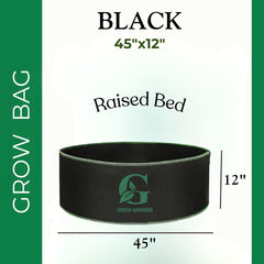 Grow Bag BLACK – 45″ x 12″ (Premium Raised Bed)