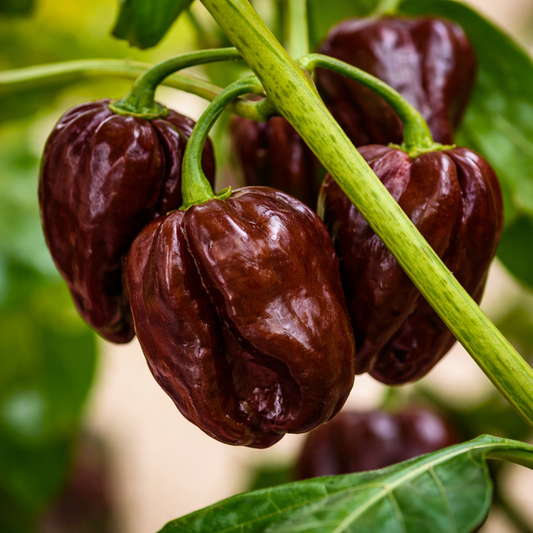 HABANERO PEPPER Seeds - Chocolate (WINTER/SUMMER)