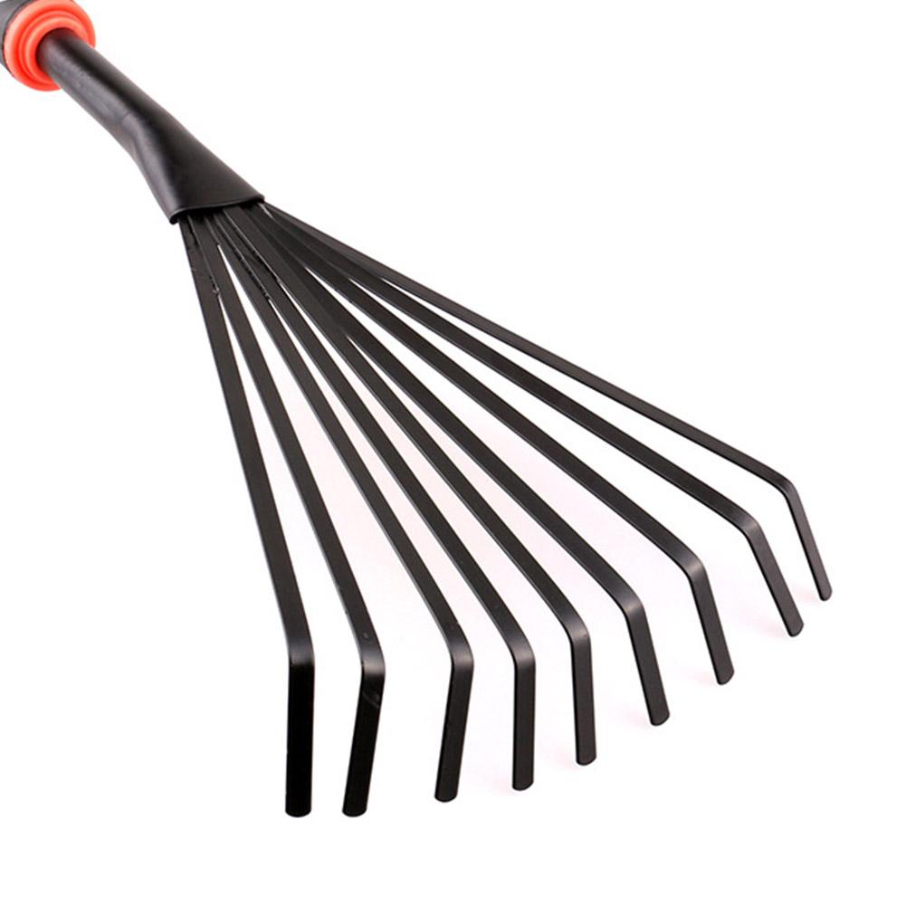 Premium Hand Leaf Rake - Heavy Duty Steel Garden Tool