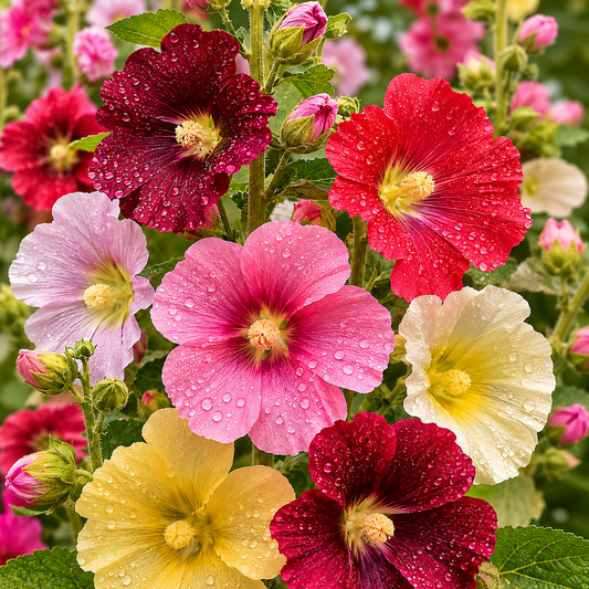 Hollyhocks Seeds - Single Petal Tall