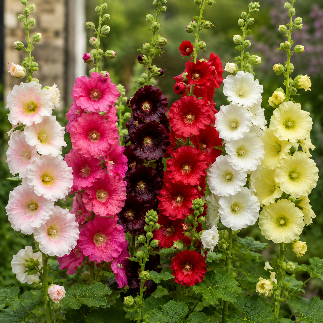 Hollyhocks Seeds - Single Petal Tall
