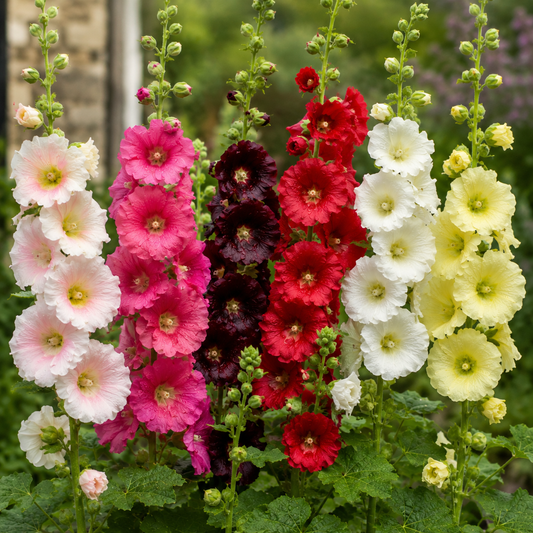 Hollyhocks Seeds - Single Petal Tall