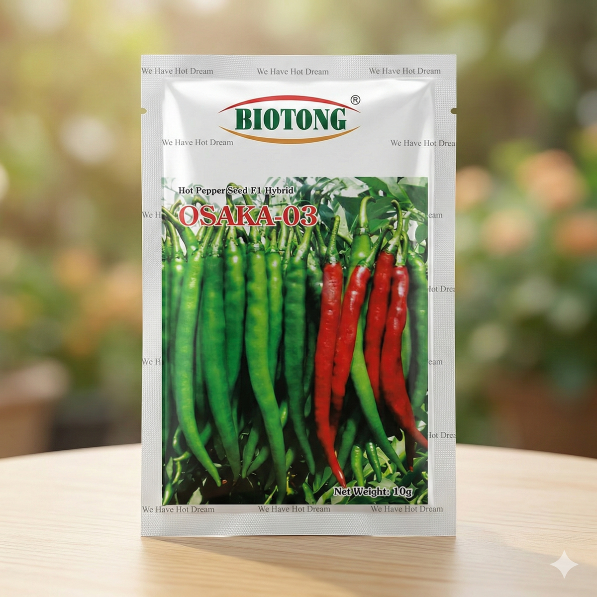 Hot Pepper Seeds, F1 Hybrid (OSAKA-03) - 10 Gram