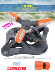 Water Sprinkler Garden - Automatic 360 Degree (With free connector)Premium Quality