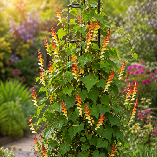 Ipomoea Mina Lobata/ Spanish Flag Vine Seeds (SUMMER)
