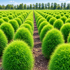 Kochia Green Bassia scoparia Summer Cypress with dense bright-green fine foliage and rounded bushy growth – summer ornamental seeds for borders pots and grow bags in Pakistan