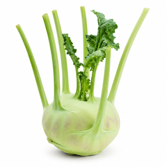 Fresh green Kohlrabi Ganth Gobi with crisp swollen stems and healthy leaves – vegetable seeds for home gardening in Pakistan