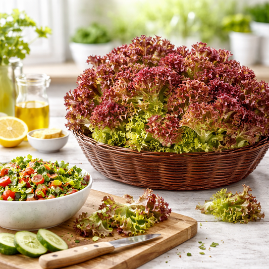 Lettuce Red Fire Seeds (WINTER) لال سلاد پتہ