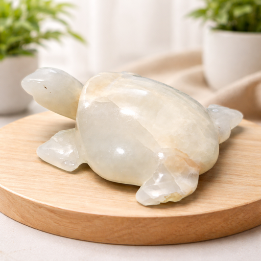 Marble Turtle Showpiece 3.8 Inch | Natural Stone Decor | Good Luck Turtle