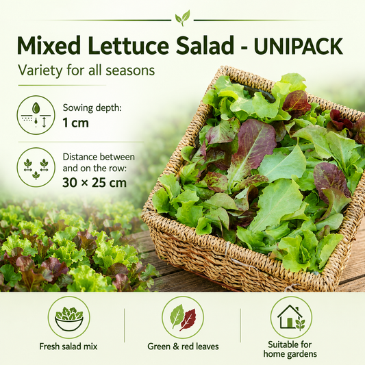 Mixed Lettuce Salad Seeds - UNIPACK  (SUMMER/ WINTER)