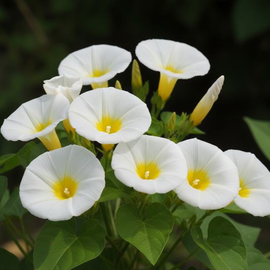 Morning Glory Seeds - Convolvulus Tricolor White Ensign (SUMMER)