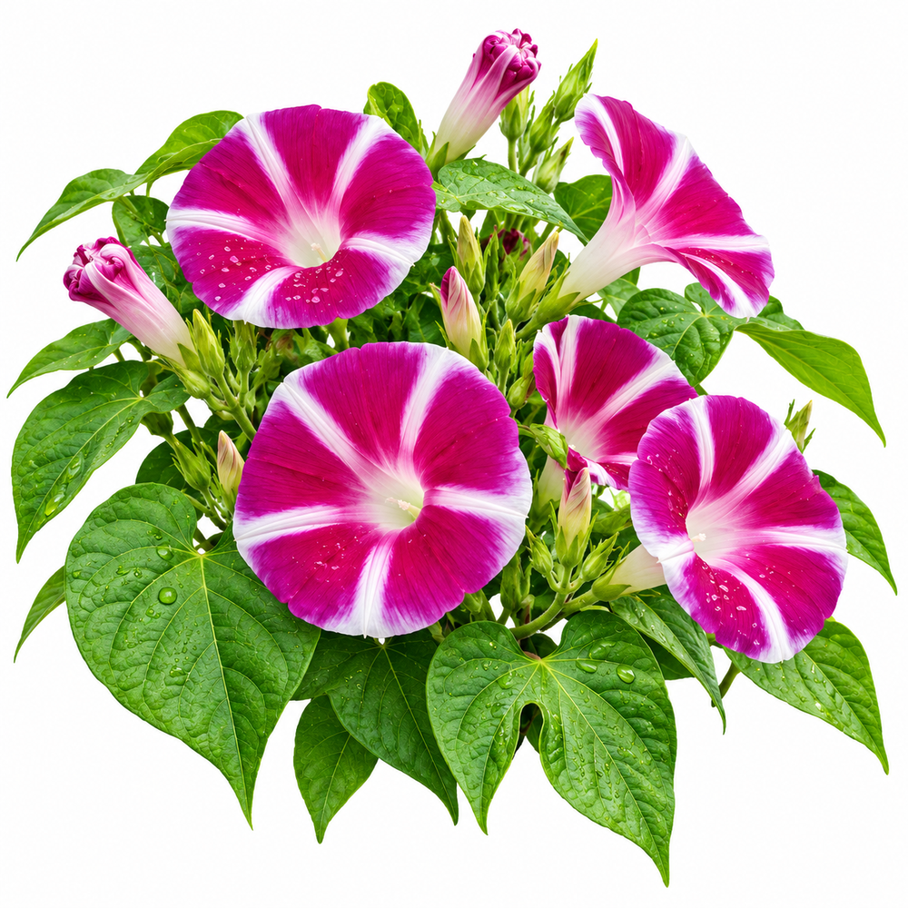 Morning Glory Rosita vine with rosy-pink to magenta trumpet-shaped flowers – summer climbing flower seeds for trellises balconies pots and grow bags in Pakistan
