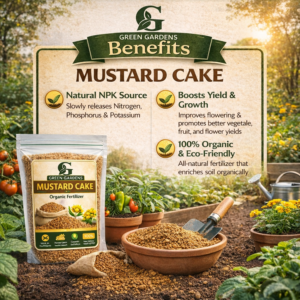 Mustard Cake - 1kg 
(Cold Pressed, Premium Quality)