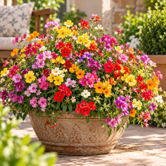 Nemesia strumosa Carnival Mix with colourful pink red yellow white purple and bicoloured flowers – winter seeds for pots beds borders grow bags and hanging baskets in Pakistan