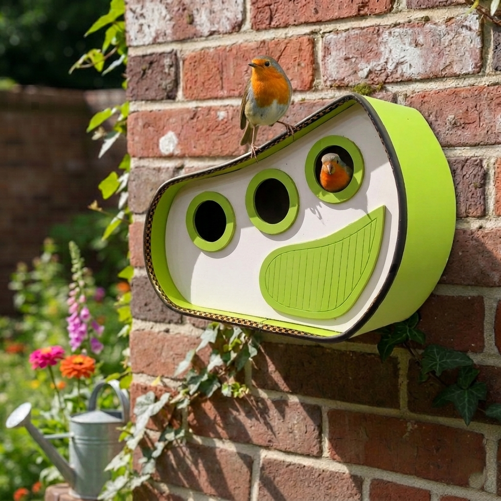 PVC Bird House (M-01) - GREEN