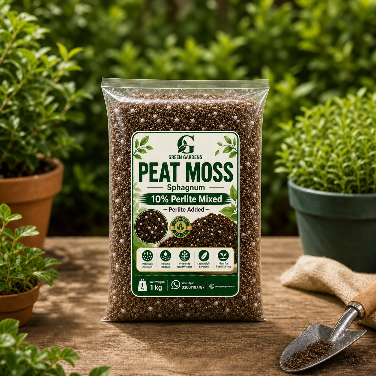 Peat Moss Sphagnum - 1 Kg (Premium Quality)