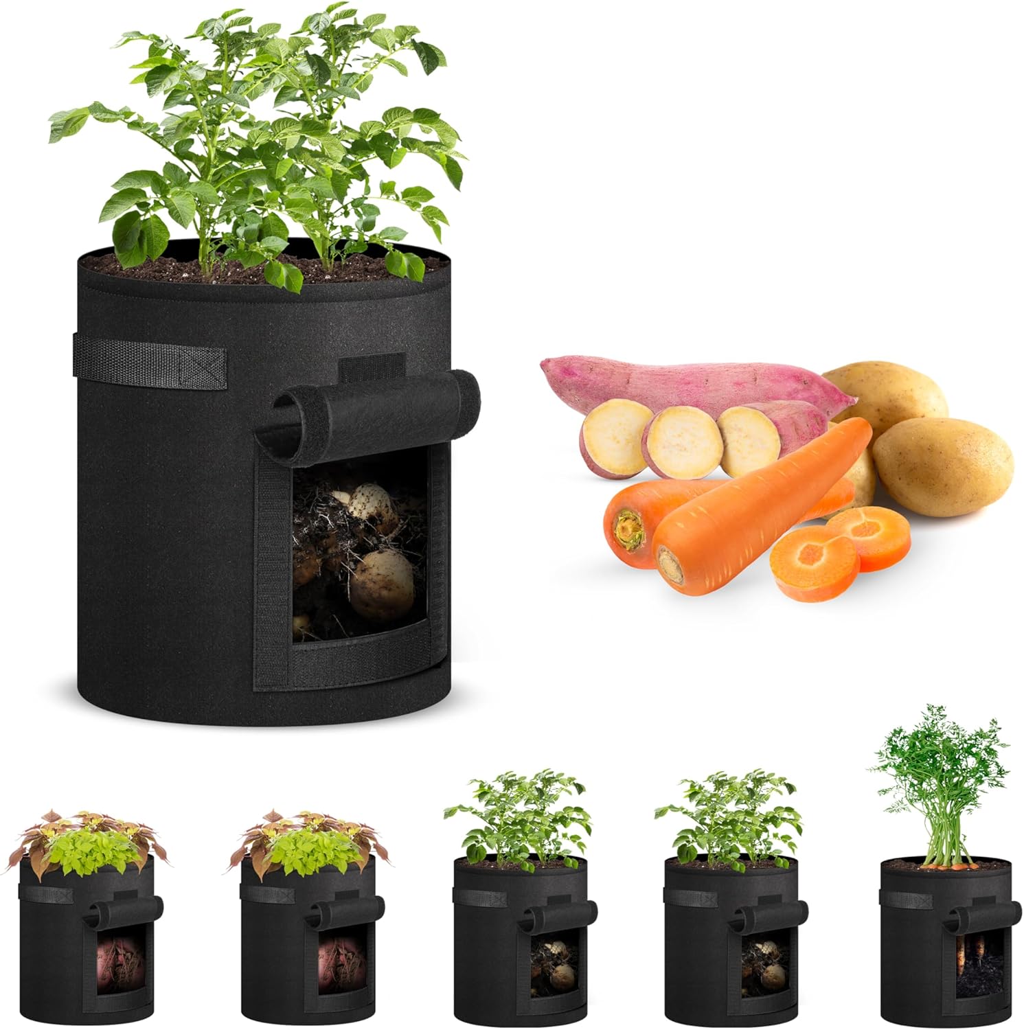 Grow Bag Potatoes - 14"x15"
 (With side pocket)