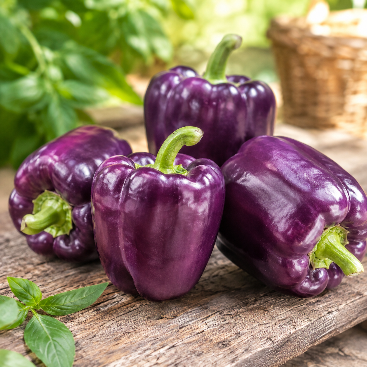 Purple Sweet Pepper Oda with glossy dark purple thick-walled fruits – Franchi vegetable seeds Pakistan